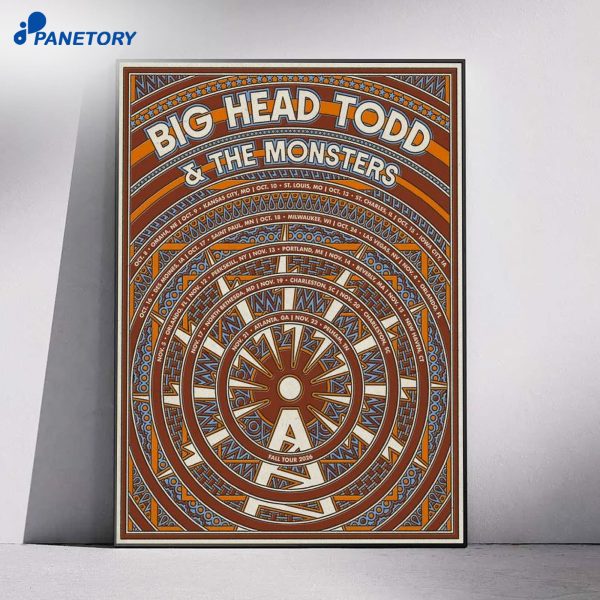 Big Head Todd & The Monsters Fall Tour Concert 2026 Poster