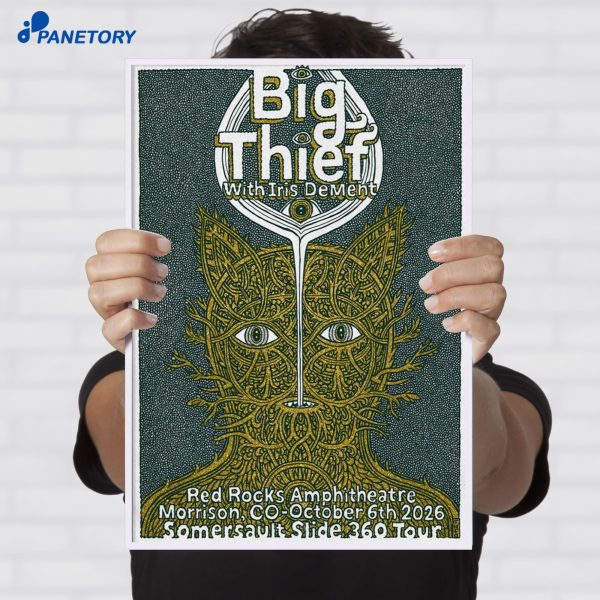 Big Thief Red Rocks Amphitheatre Oct 6 2026 Poster