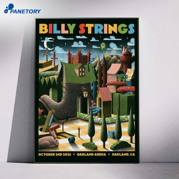 Billy Strings Oakland Arena Oakland CA Oct 2 2026 Poster