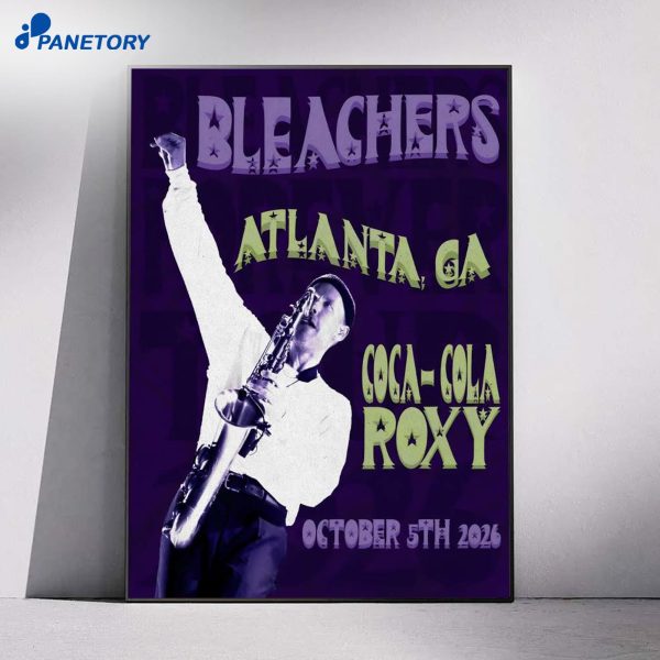 Bleachers Atlanta GA Tour Oct 5 2026 Poster