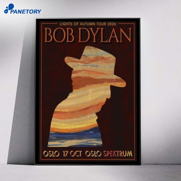 Bob Dylan Oslo Spektrum 2026 Poster