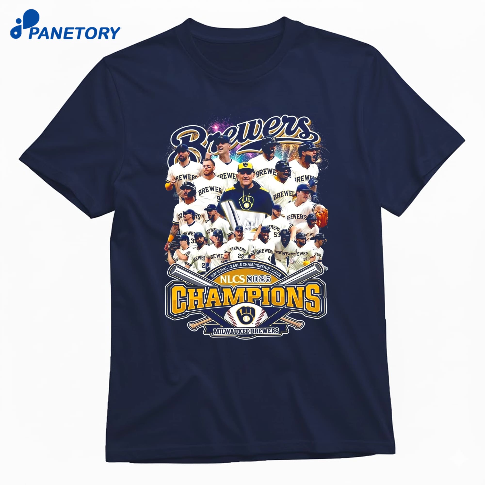 Brewers Baseball 2026 National League Champions T-Shirt 10 Brewers Baseball 2026 National League Champions T-Shirt 1