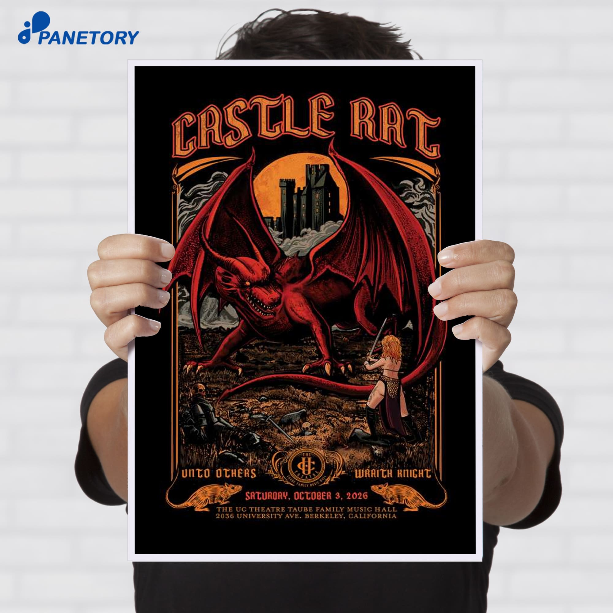 Castle Rat Berkeley Ca Oct 3 2026 Poster Castle Rat Berkeley Ca Oct 3 2026 Poster
