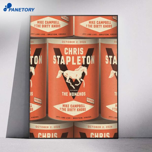 Chris Stapleton Jiffy Lube Live Bristow VA Oct 2 2026 Poster