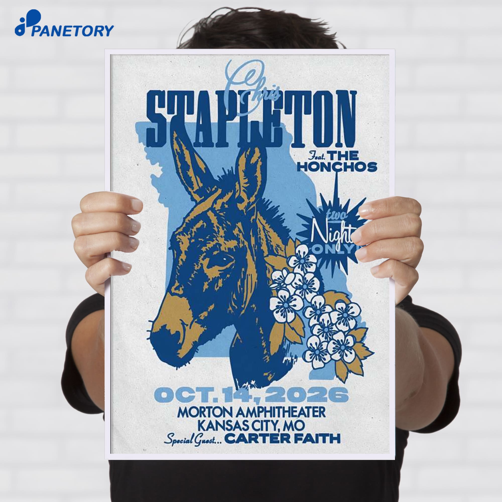 Chris Stapleton Morton Amphitheater Riverside Missouri Oct 14 2026 Poster Chris Stapleton Morton Amphitheater Riverside Missouri Oct 14 2026 Poster