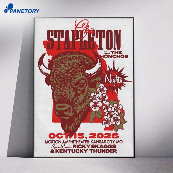 Chris Stapleton Riverside MO Oct 15 2026 Poster