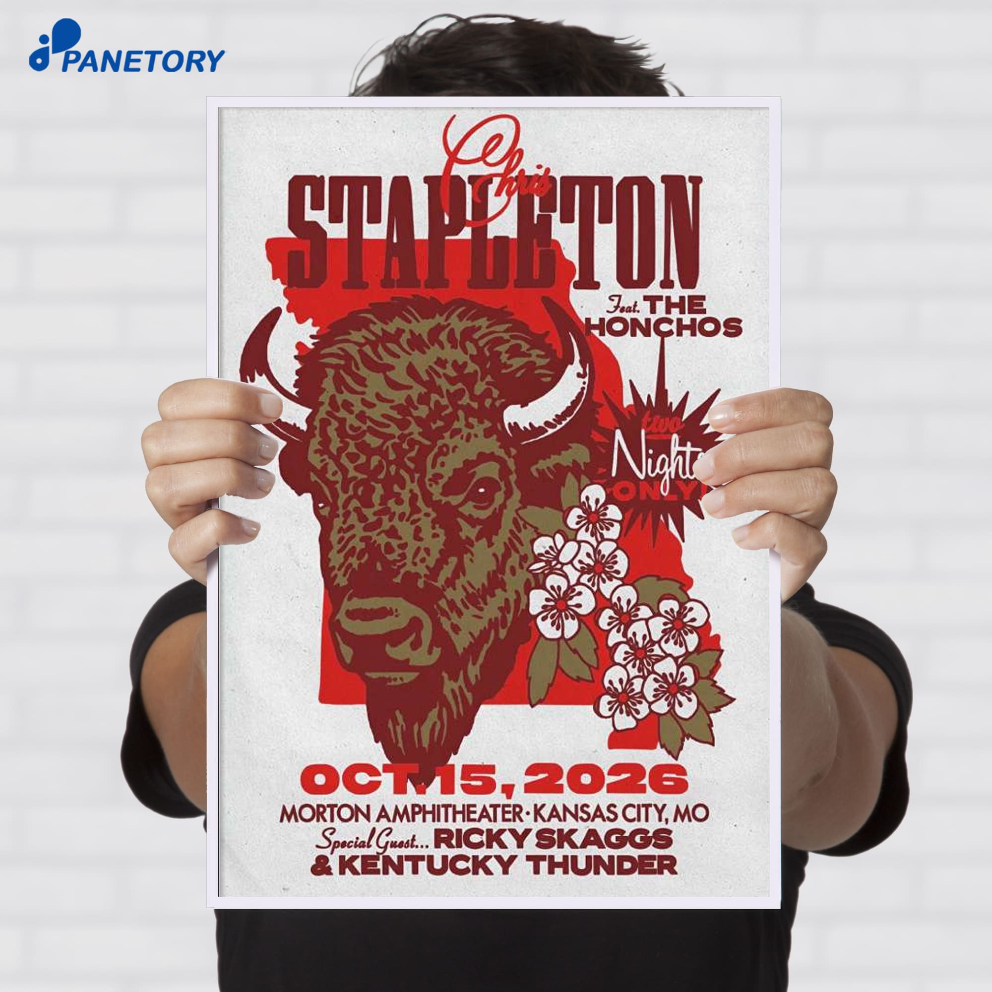 Chris Stapleton Riverside Mo Oct 15 2026 Poster Chris Stapleton Riverside Mo Oct 15 2026 Poster