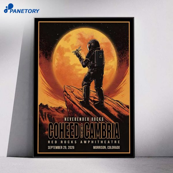 Coheed And Cambria Red Rocks Morrison CO Sep 29 2026 Poster
