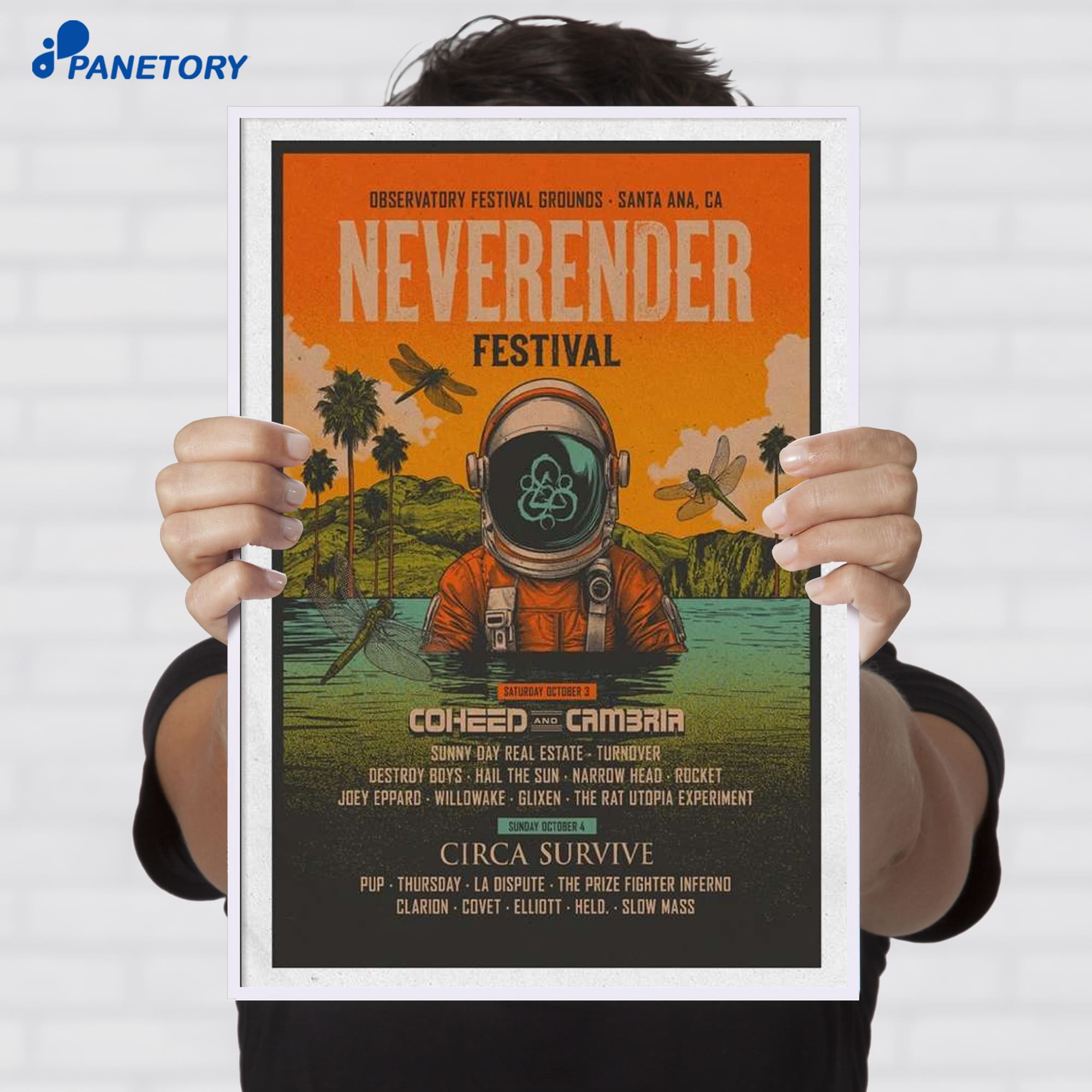 Coheed &Amp; Cambria Neverender Festival Observatory Festival Grounds Santa Ana Ca Festival Oct 3 2026 Poster Coheed &Amp; Cambria Neverender Festival Observatory Festival Grounds Santa Ana Ca Festival Oct 3 2026 Poster