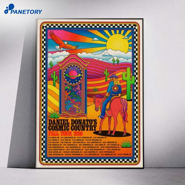 Daniel Donato's Cosmic Country Fall Tour 2026 Poster