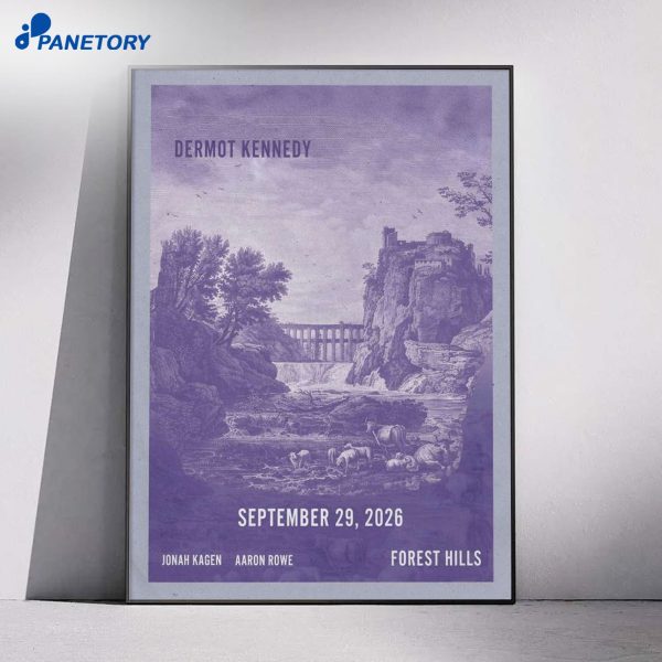Dermot Kennedy Queens NY Sep 29 2026 Poster