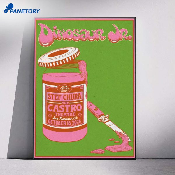 Dinosaur Jr. Event San Francisco Ca Oct 18 2026 Poster