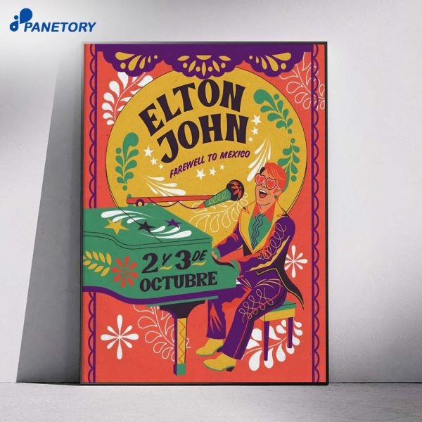 Elton Mexico Event Oct 2-3 2026 Poster