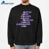 Golden State Ballhala Names 2026 T-Shirt 2
