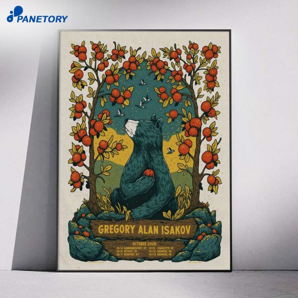 Gregory Alan Isakov Shows Oct 2026 Poster