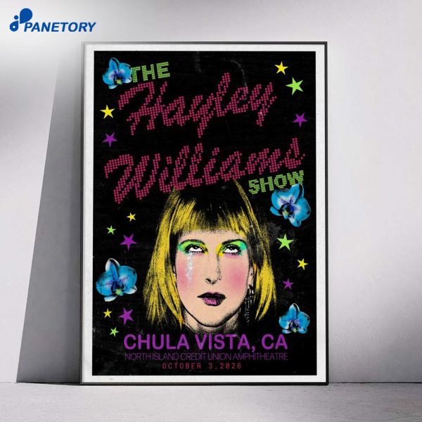 Hayley Williams Chula Vista California Concert 2026 Poster