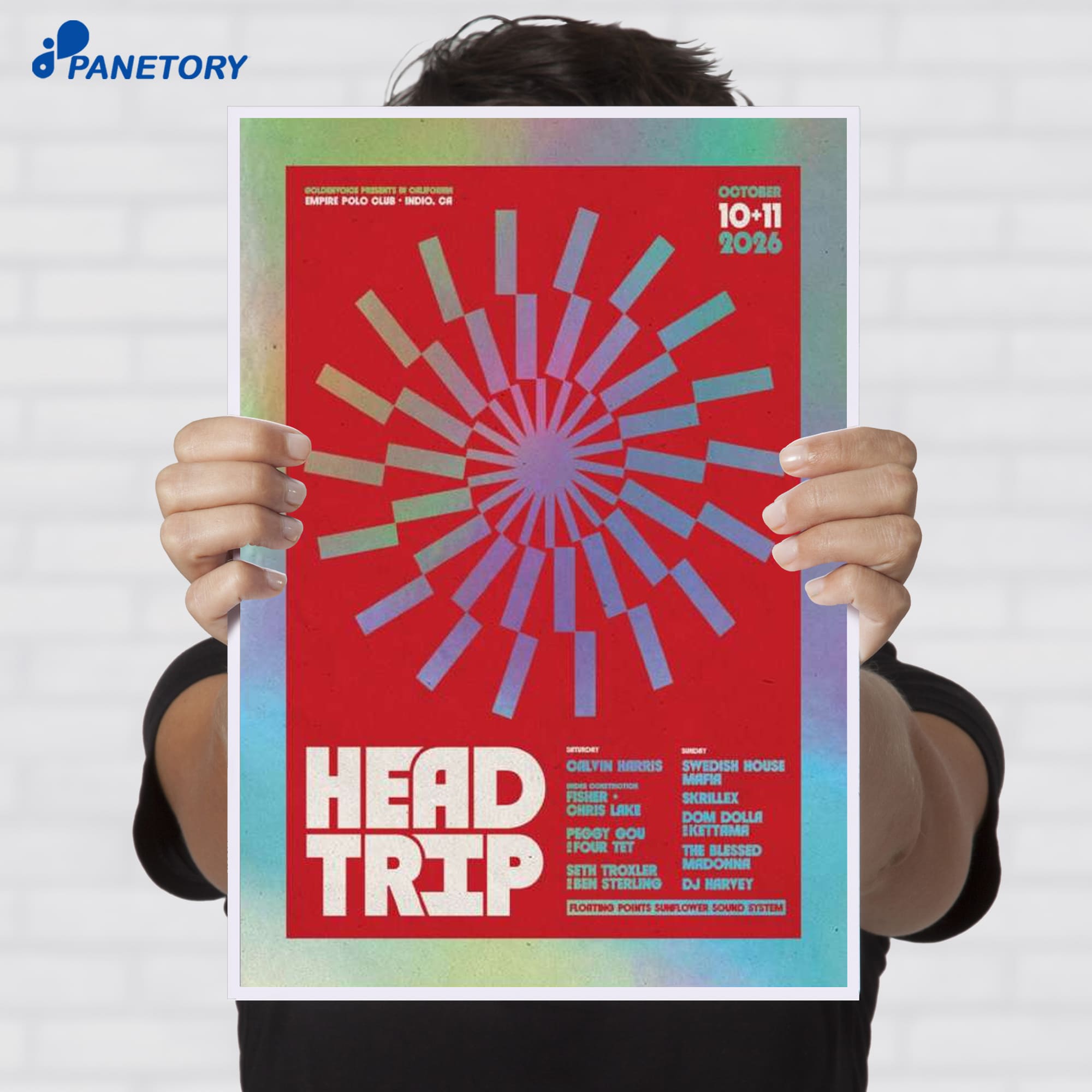 Head Trip Empire Polo Club Indio Ca Oct 10 &Amp; 11 2026 Poster Head Trip Empire Polo Club Indio Ca Oct 10 &Amp; 11 2026 Poster