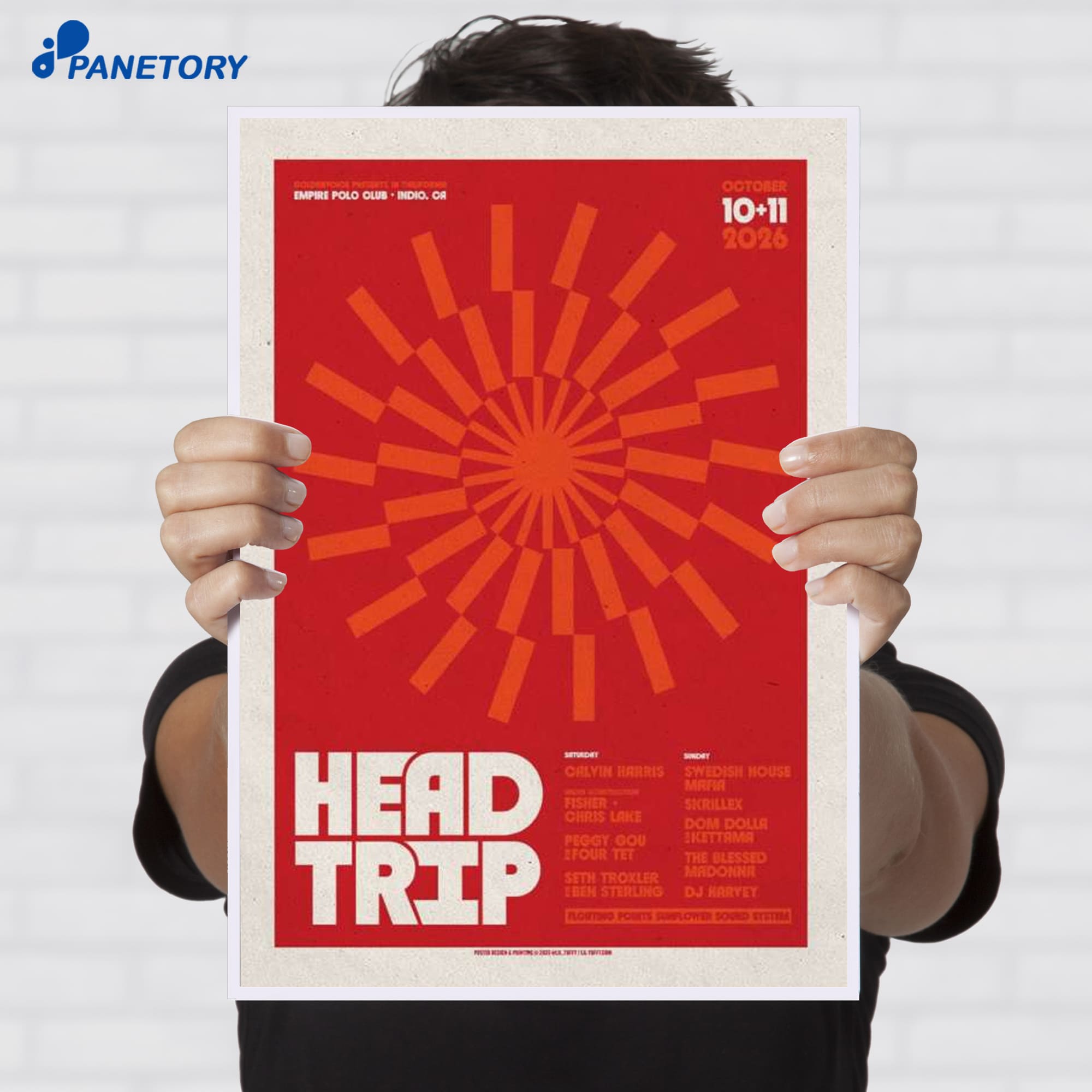Head Trip Indio Ca Oct 10 &Amp; 11, 2026 Poster Head Trip Indio Ca Oct 10 &Amp; 11, 2026 Poster