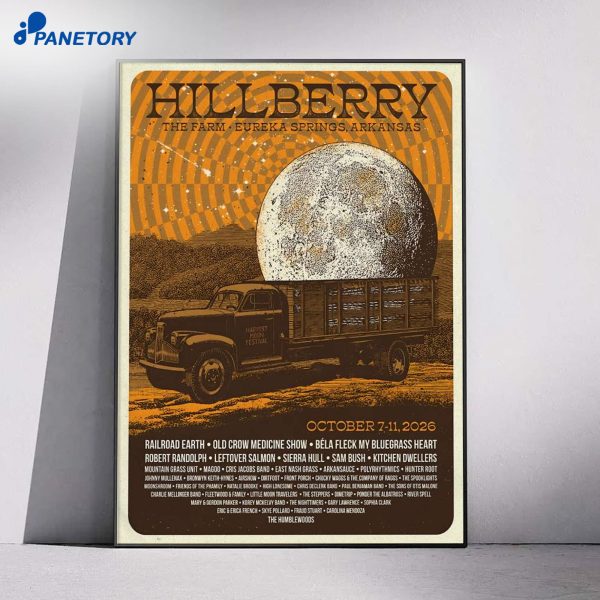 Hillberry Festival The Farm Campground & Events Eureka Springs AR Oct 7 11 2026 Poster