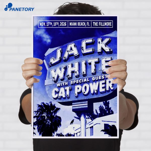 Jack White Miami Beach FL Nov 17-18 2026 Poster