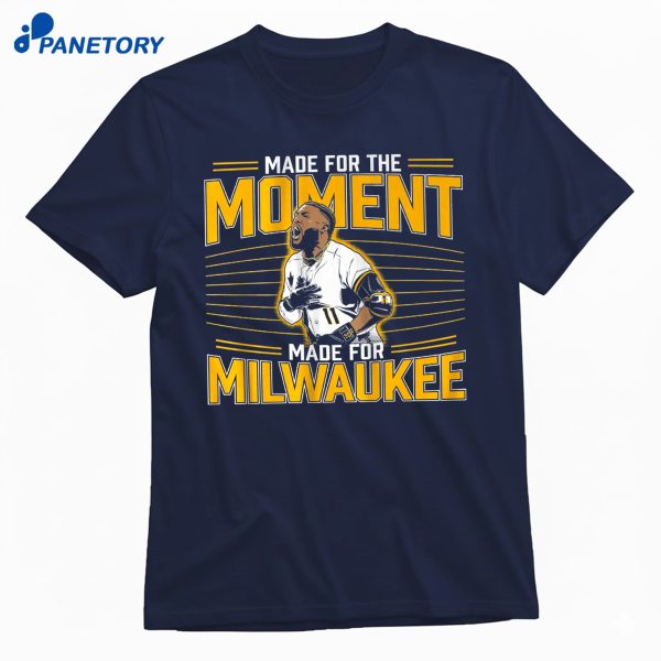 Jackson Chourio Made For The Moment Made For Milwaukee T-Shirt