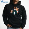 Jalen Hurts Beer Middle Finger T-Shirt 3
