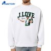 Jordan Love J. Love Pose T-Shirt 2
