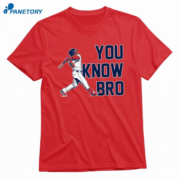 Jose Ramirez You Know Bro Swing T-Shirt
