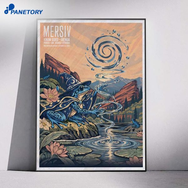 Mersiv Red Rocks Amphitheatre Morrison Co Oct 23 2026 Poster