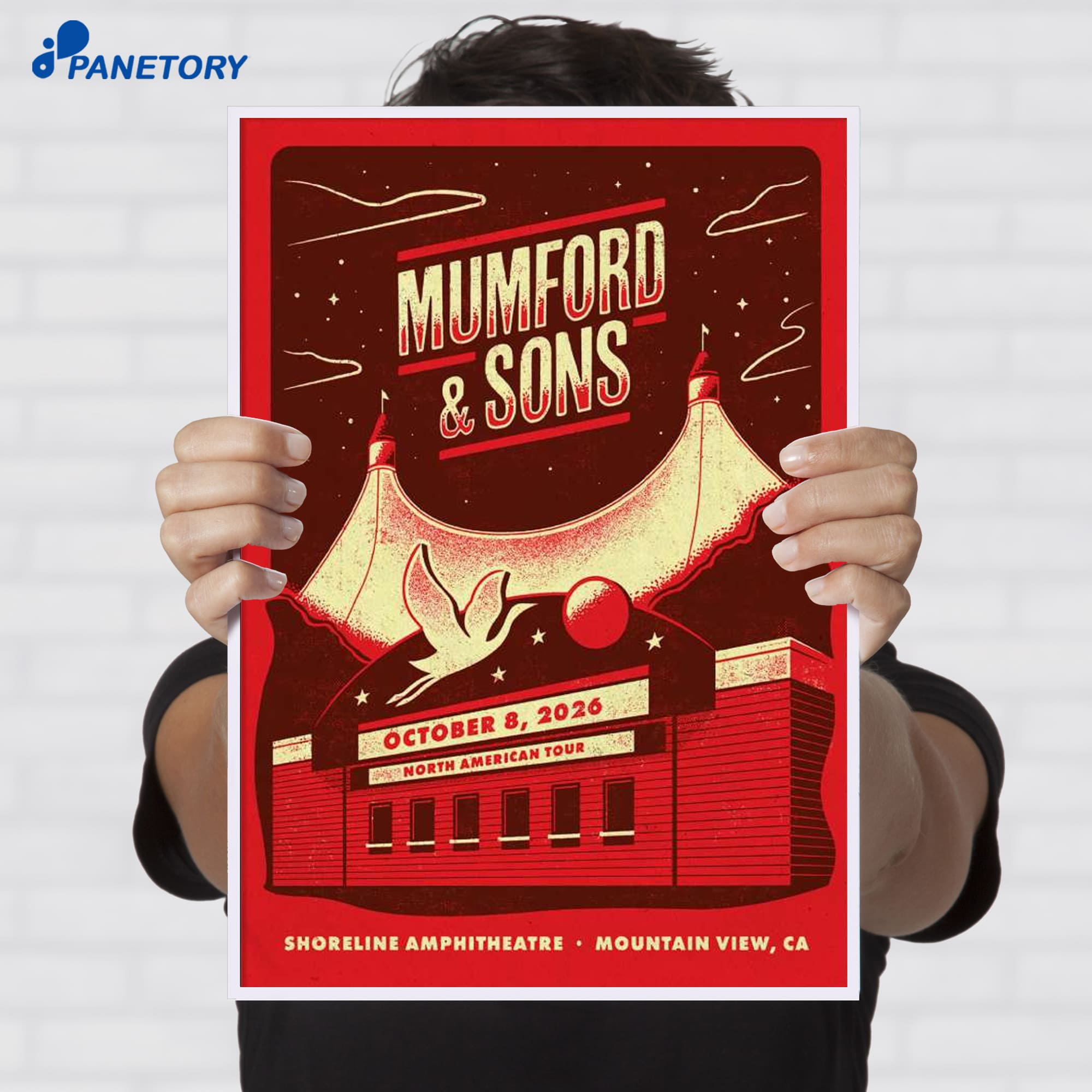 Mumford And Sons Mountain View Ca Reprint Oct 9 2026 Poster Mumford And Sons Mountain View Ca Reprint Oct 9 2026 Poster