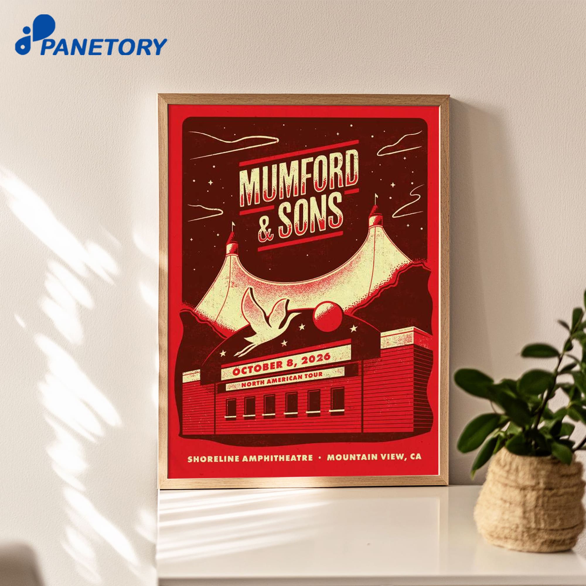 Mumford And Sons Mountain View Ca Reprint Oct 9 2026 Poster Mumford And Sons Mountain View Ca Reprint Oct 9 2026 Poster