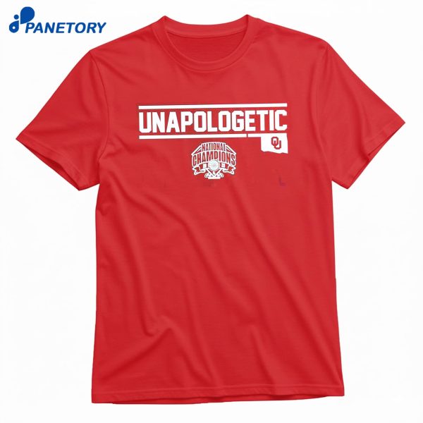 Oklahoma Softball Unapologetic T-Shirt