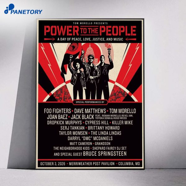 Power To The People Merriweather Post Pavilion Concert 2026 Poster