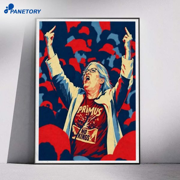 Primus No Kings Farewell To Kings Middle Finger Woman Trump Rally Syracuse NY 2026 Poster