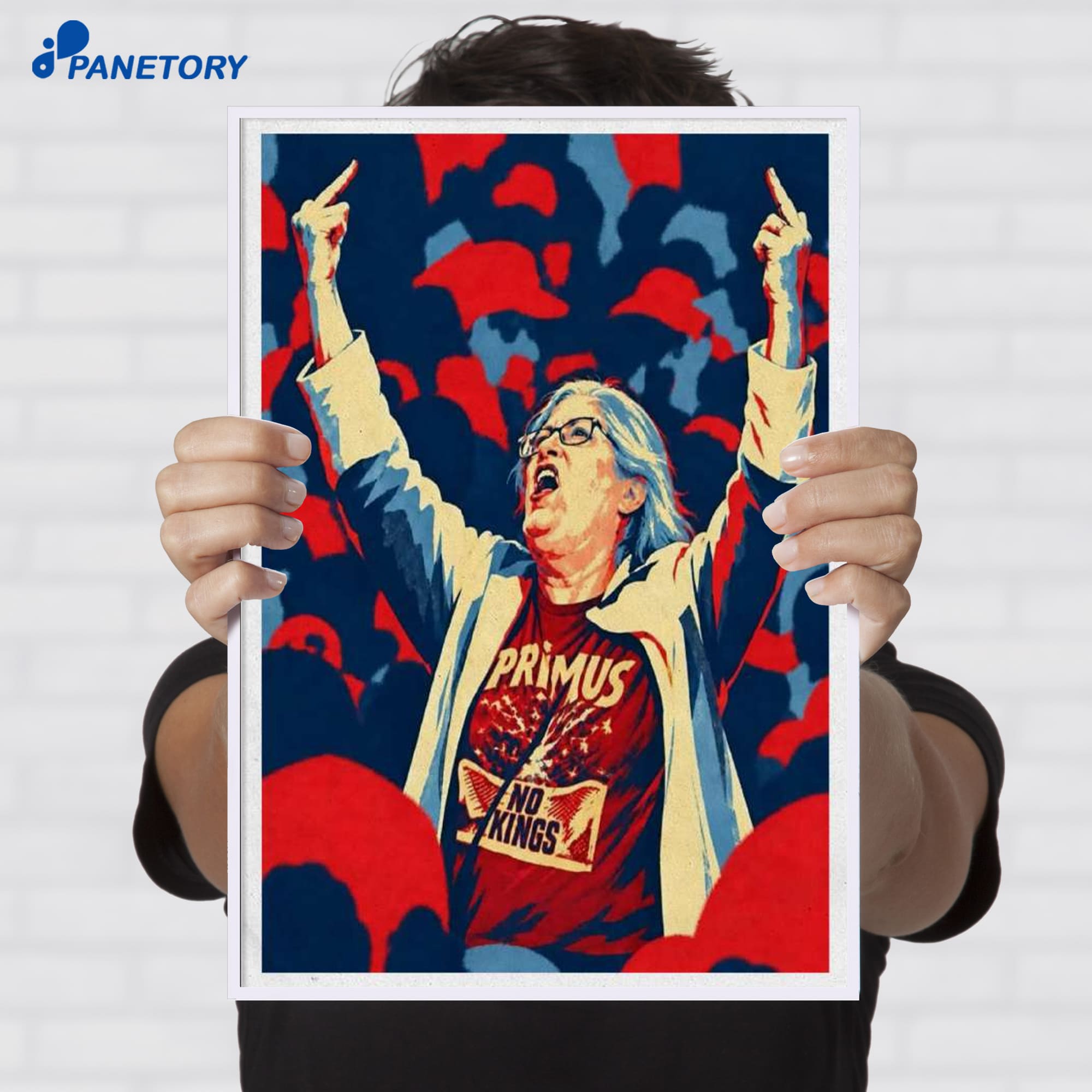Primus No Kings Farewell To Kings Middle Finger Woman Trump Rally Syracuse Ny 2026 Poster Primus No Kings Farewell To Kings Middle Finger Woman Trump Rally Syracuse Ny 2026 Poster