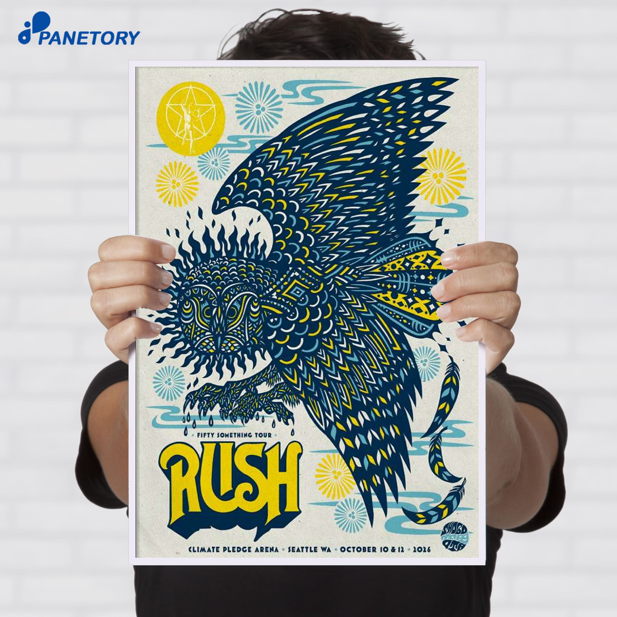Rush Climate Pledge Arena Seattle Wa Oct 10-12 2026 Poster Rush Climate Pledge Arena Seattle Wa Oct 10-12 2026 Poster