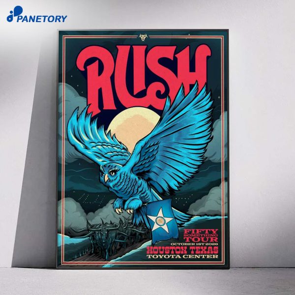 RUSH Houston TX Oct 1 2026 Poster