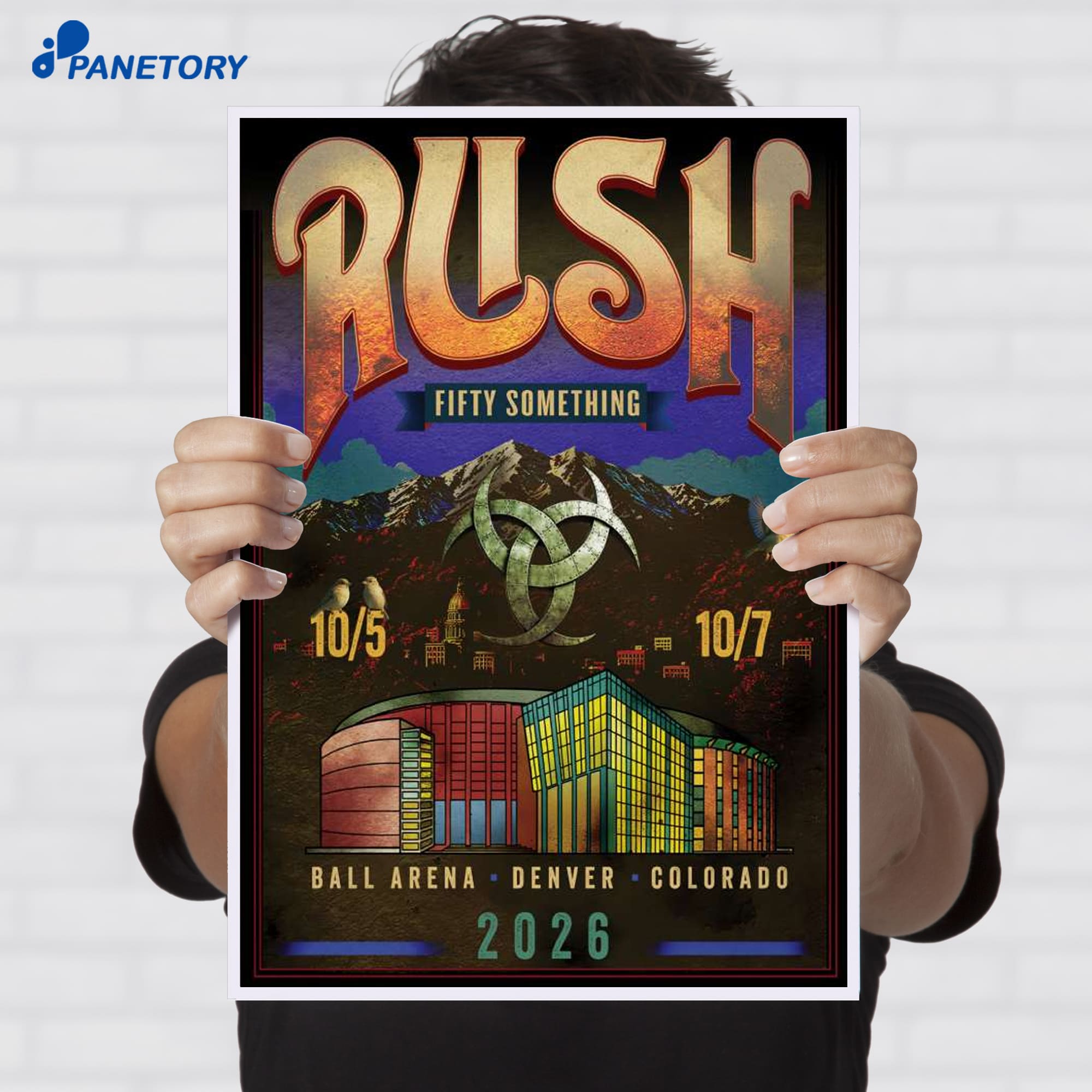 Rush Fifty Something Tour Denver Co Oct 5-7 2026 Poster Rush Fifty Something Tour Denver Co Oct 5-7 2026 Poster