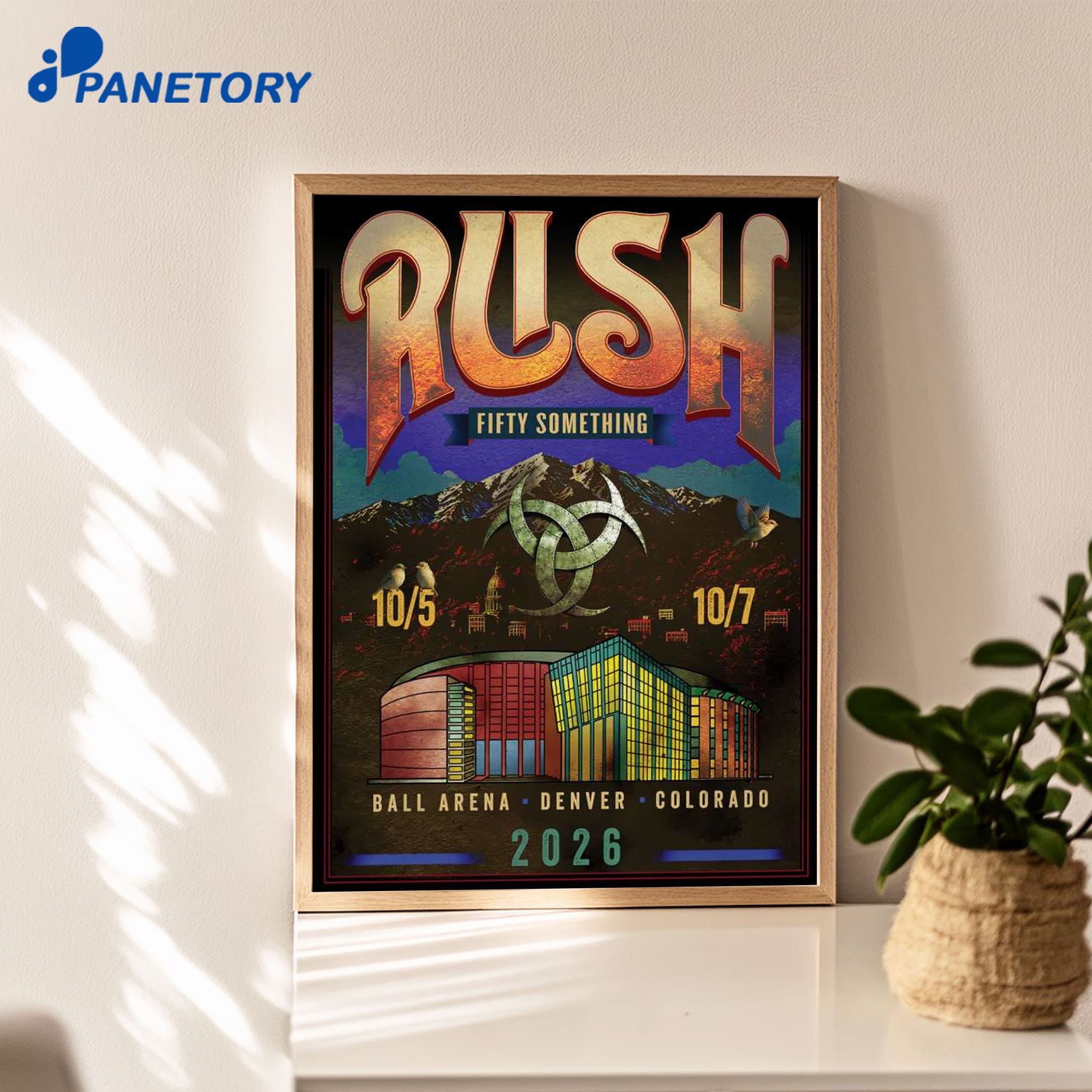 Rush Fifty Something Tour Denver Co Oct 5-7 2026 Poster Rush Fifty Something Tour Denver Co Oct 5-7 2026 Poster