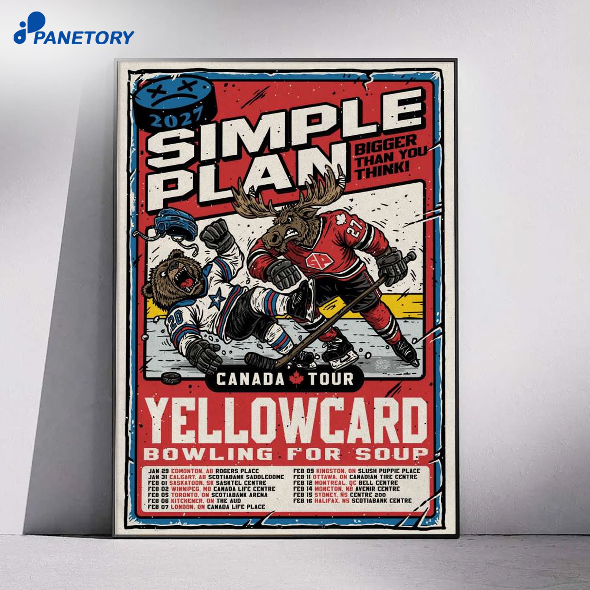 Simple Plan Bigger Than You Think Canada Tour 2026 Poster 6 Simple Plan Bigger Than You Think Canada Tour 2026 Poster 1