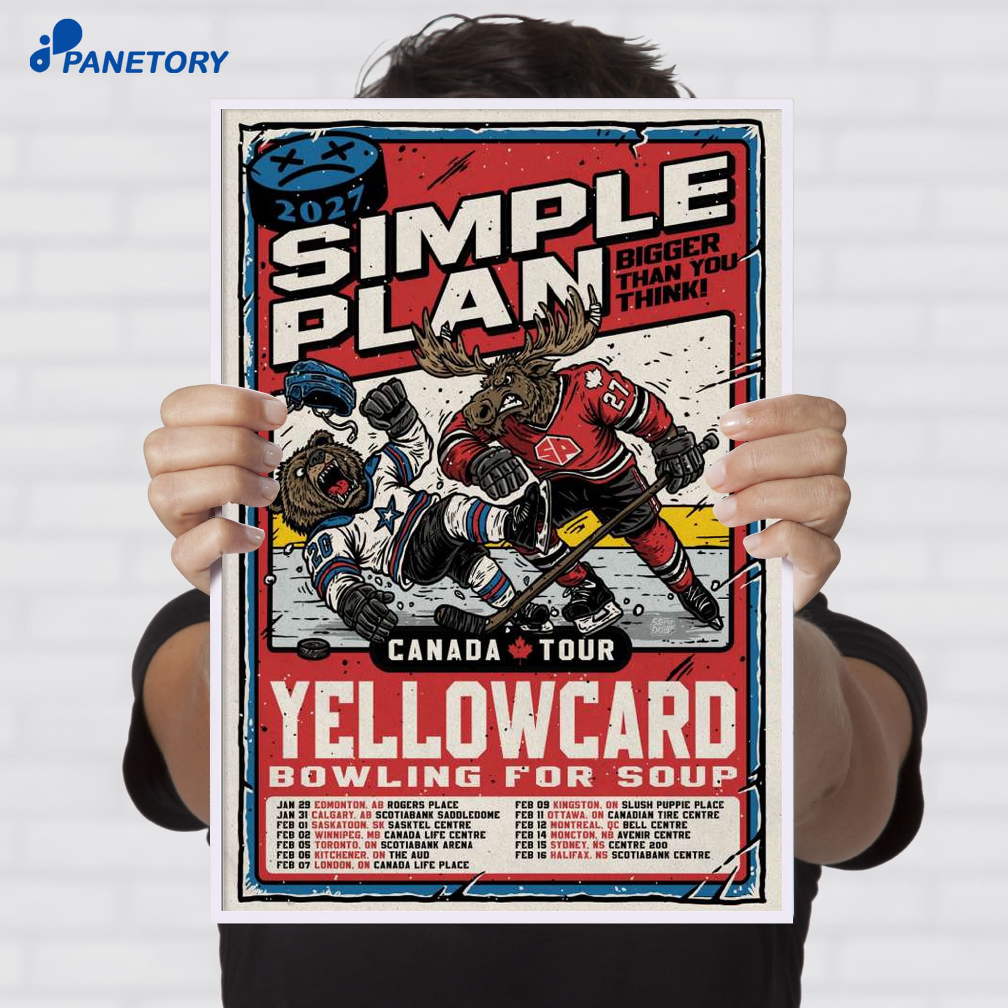 Simple Plan Bigger Than You Think Canada Tour 2026 Poster Simple Plan Bigger Than You Think Canada Tour 2026 Poster