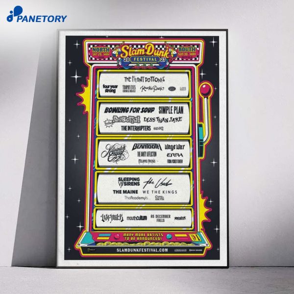 Slam Dunk Festival Leeds Concert May 29 2027 Poster