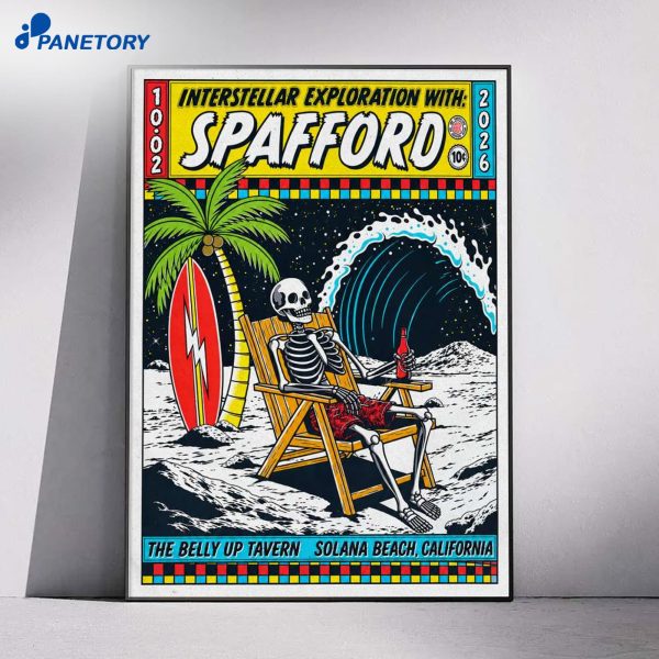 Spafford Belly Up Tavern Solana Beach CA Oct 2 2026 Poster