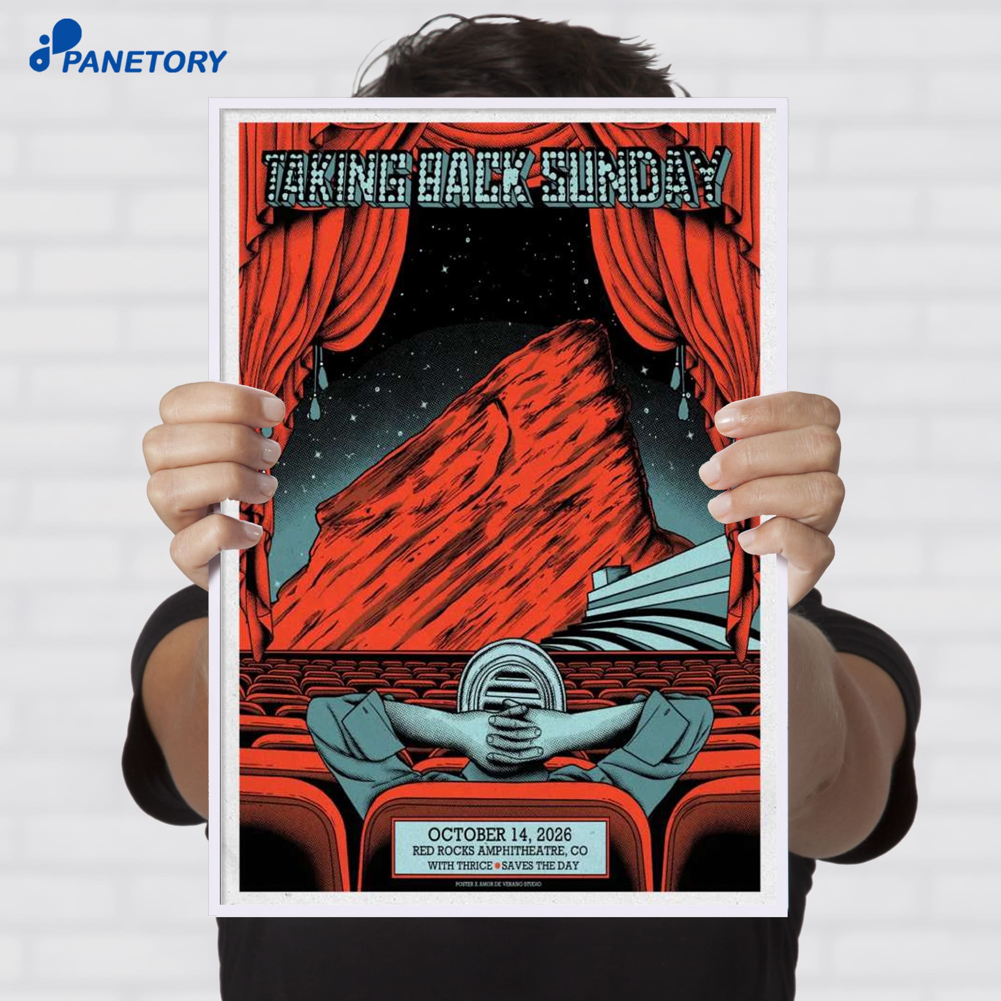 Taking Back Sunday Red Rocks Amphitheatre Morrison Colorado Oct 14 2026 Poster Taking Back Sunday Red Rocks Amphitheatre Morrison Colorado Oct 14 2026 Poster