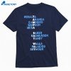 Tampa Bay Way Names T-shirt 1