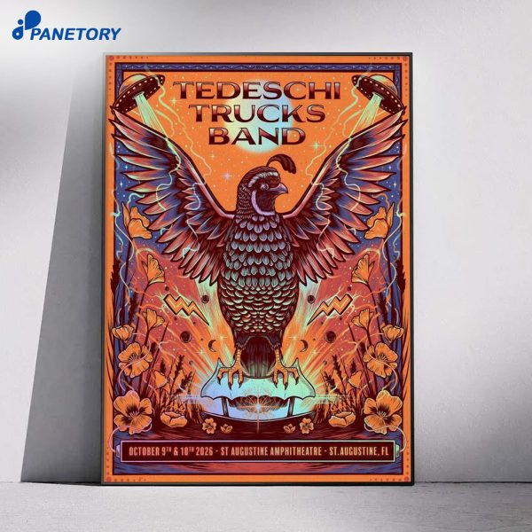 Tedeschi Truck Band St. Augustine Amphitheatre FL Oct 9-10 2026 Poster