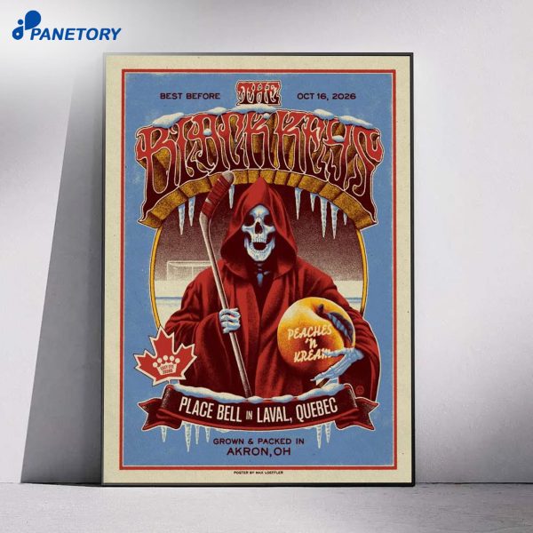 The Black Keys Place Bell Laval Quebec Oct 16 2026 Poster