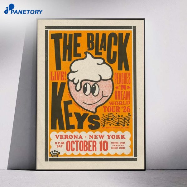 The Black Keys Verona NY Oct 10 2026 Poster