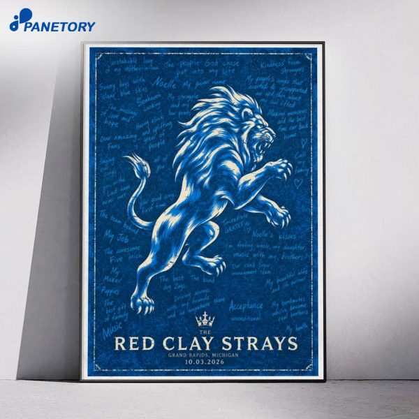 The Red Clay Strays Grand Rapids Michigan Oct 3 2026 Poster