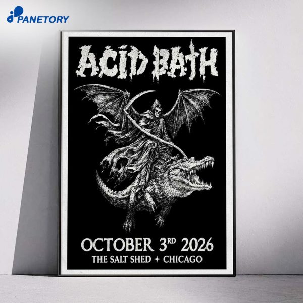 The Salt Shed Chicago Acid Bath Show 2026 Poster
